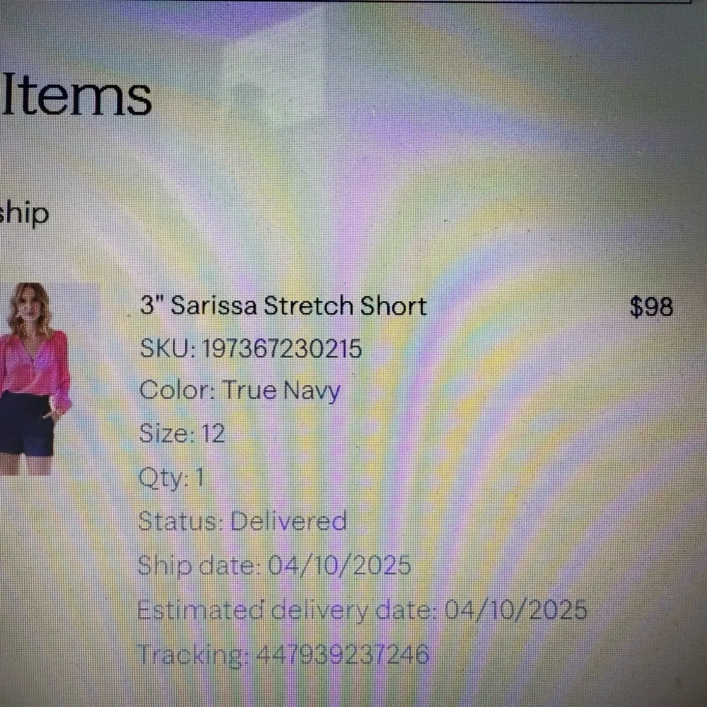 Lilly Pulitzer Navy Sarissa Shorts - Picture 3 of 3